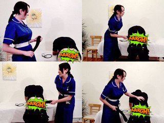 Miss Jessica Wood spanking strop video preview